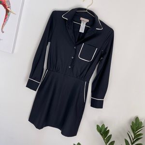 Paul & Joe Sister Navy Blue Shirt Dress Sz 4